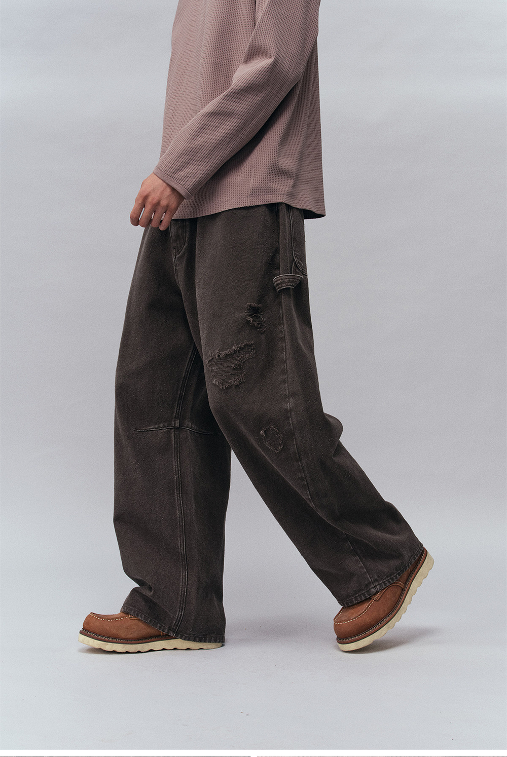 Брюки Nothomme Monterest Outdoor Vintage Distressed Fabric Washed Carpenter Pants