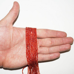 Сердолик красный юв. огранка бусины 4мм 3мм 2мм
