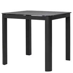 Уличный стол Leif, 80х80 см, темно-серое кварцевое стекло