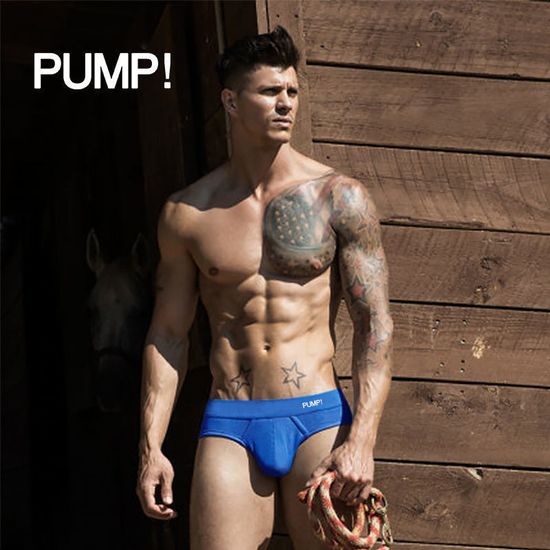Мужские трусы брифы синие PUMP! PU004