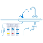 Фильтр для воды Аквафор, Трио Норма, под мойку, от хл,тяж метал,ржавч,пестиц,фенол, 3 ступ, И1681