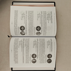 Книга в переплёте из натуральной кожи "Монеты России" в футляре