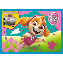 Puzzles - "4in1 (12, 15, 20, 24)" - Running Pupies / Viacom PAW Patrol