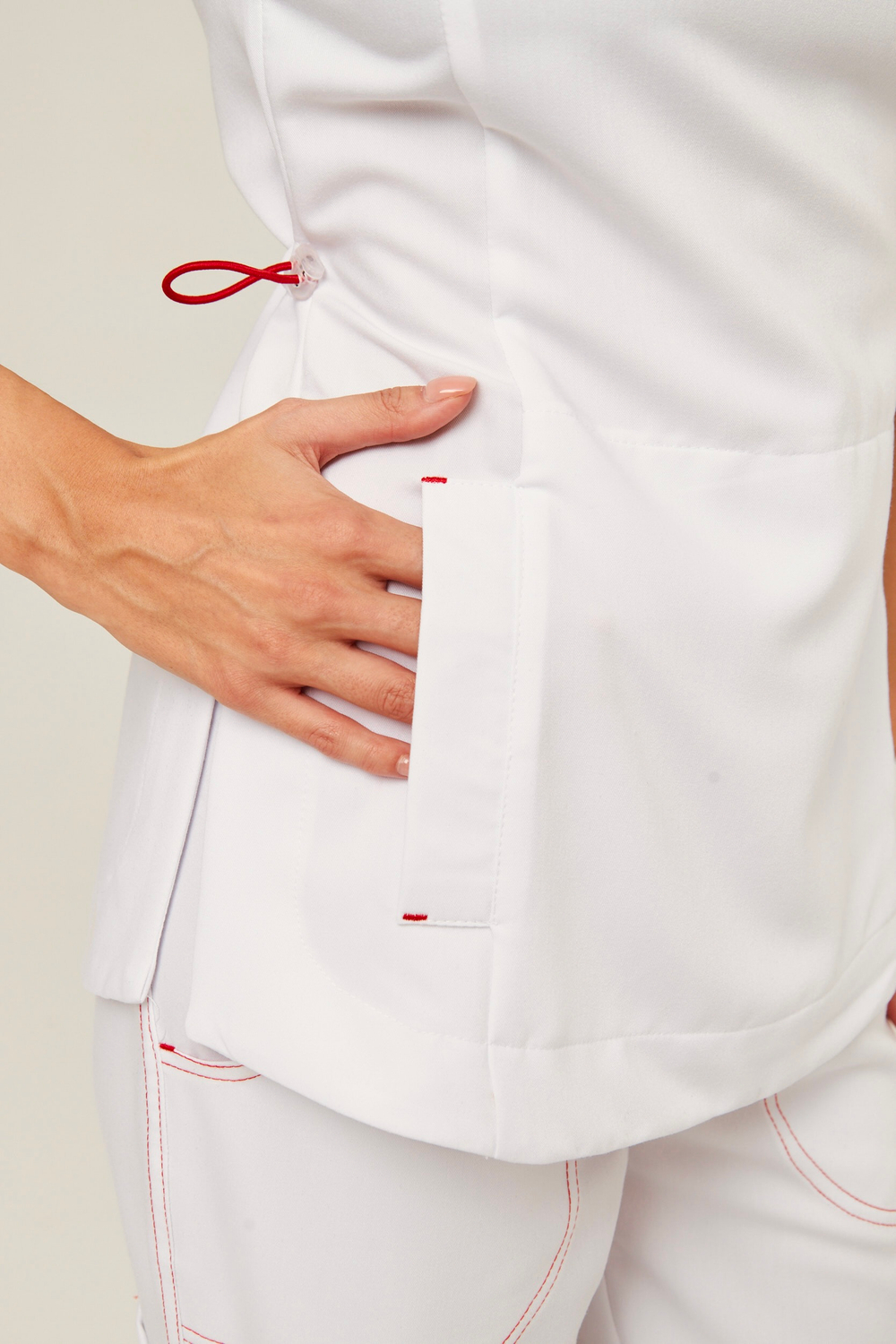 Топ медицинский женский Ньюлук, кремовый