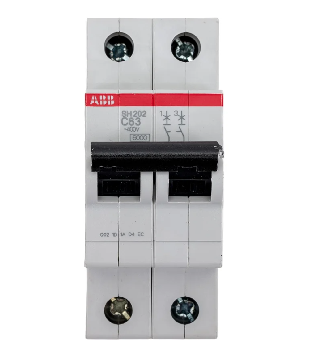 Автоматический выключатель ABB 2-полюсной sh202 c63 2CDS212001R0634