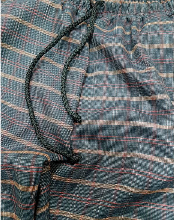 Брюки Клетчатые Темно-серые - фото 3