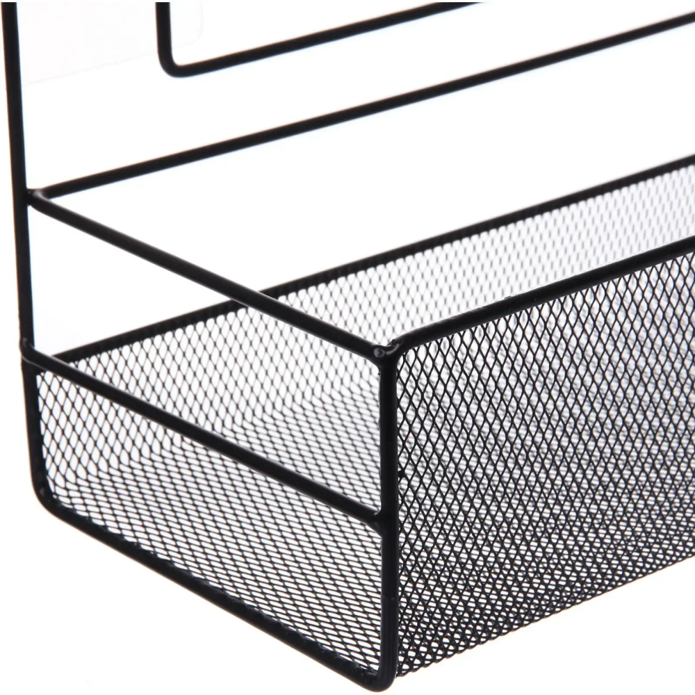 Полка металлическая универсальная «ФАРГО», цвет черный, 26*13.5*13.5см (лейбл)