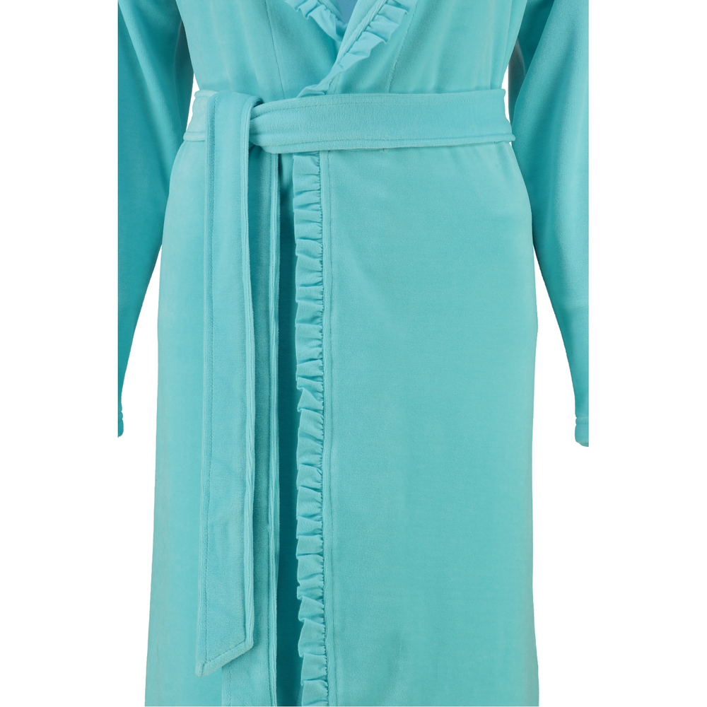 Элитный халат велюровый Ariel лазурь от Vossen Австрия