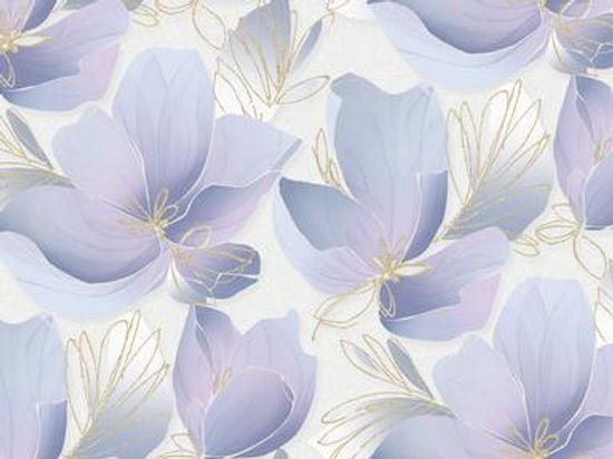 Обои Ланком винил на флиз.осн 1,06х10,5 м 8695-27 сирень