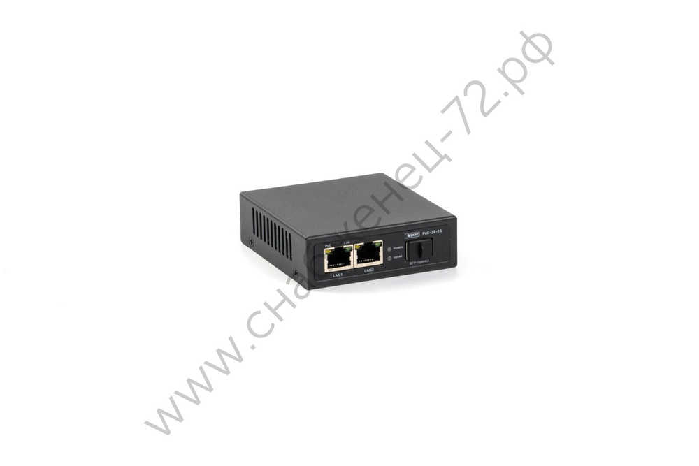 SKAT PoE-2E-1S коммутатор PoE Plus, мощность 60Вт, порты: 2-Ethernet, 1-Uplink