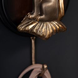 Настенный крючок Кошечка Бронза