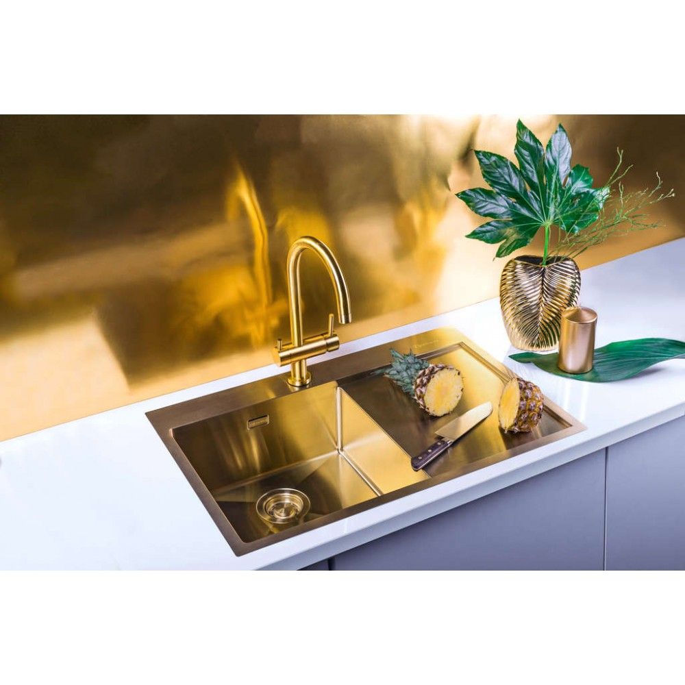 Кухонный смеситель Omoikiri Yamada-LG латунь/светлое золото