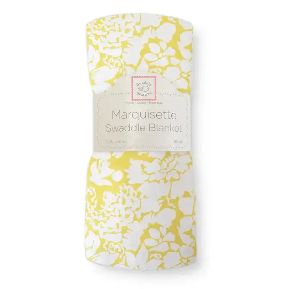 SwaddleDesigns SD-454Y Пеленка маркизет - Lush Botanical, Yellow