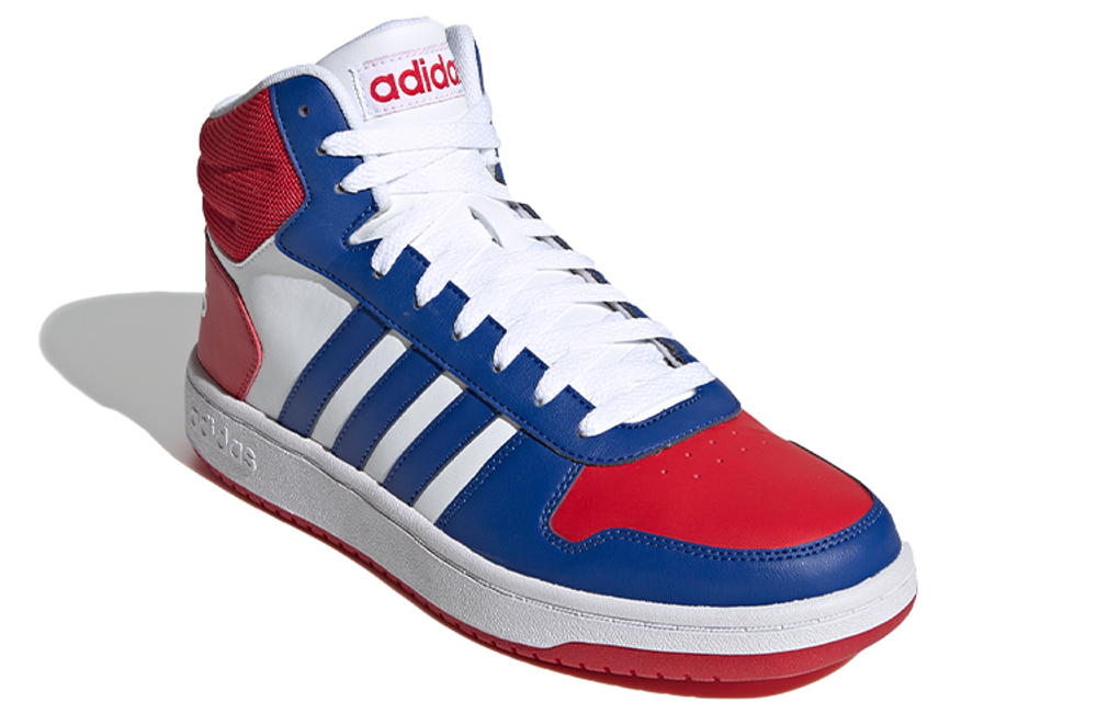 Adidas Hoops 2.0 Mid "White Blue Red"