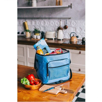 Синяя термосумка Мастер К объемом 30 литров