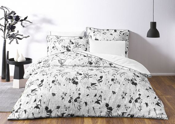 Постельное белье жатый шелк WHITE FLOWERS TIVOLYO HOME Турция