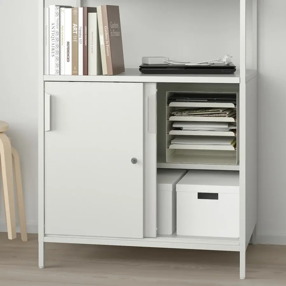 Шкаф - TROTTEN IKEA/ ТРОТТЕН ИКЕА,  180х80 см, белый