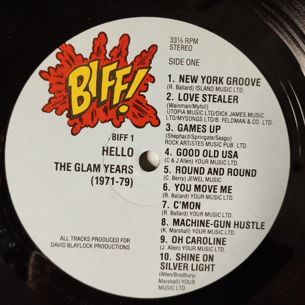 Винтажная виниловая пластинка LP Hello The Glam Years 1971 1979 (UK 1988)