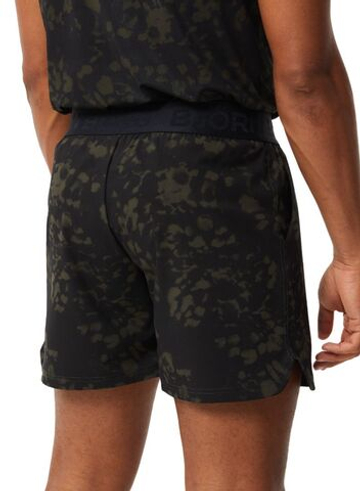 Мужские теннисные шорты Björn Borg Shorts Print - черный