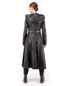 Плащ женский натуральная кожа