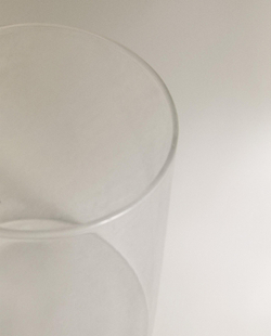 Zara Home чашка из боросиликатного стекла, цвет прозрачный, 12 см