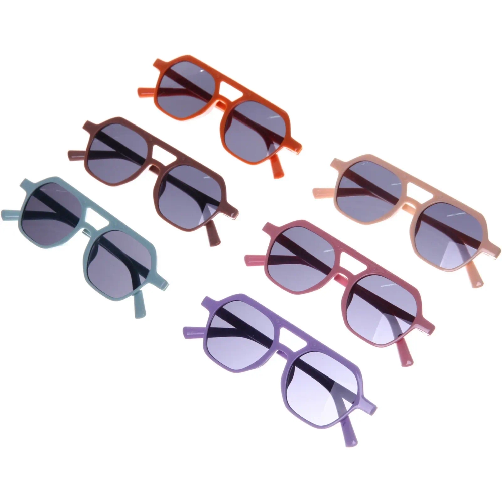 Очки солнцезащитные детские «ЛЕТОЗДЕСЬ», авиаторы, микс 6 цветов