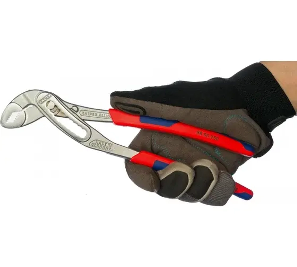 KNIPEX ALLIGATOR клещи переставные, 50 мм (2"), под ключ 46 мм, 250 мм, хром, 2К ручки, шт