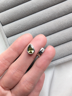 Подвеска капля 10.2*8.2мм, оливковый цвет