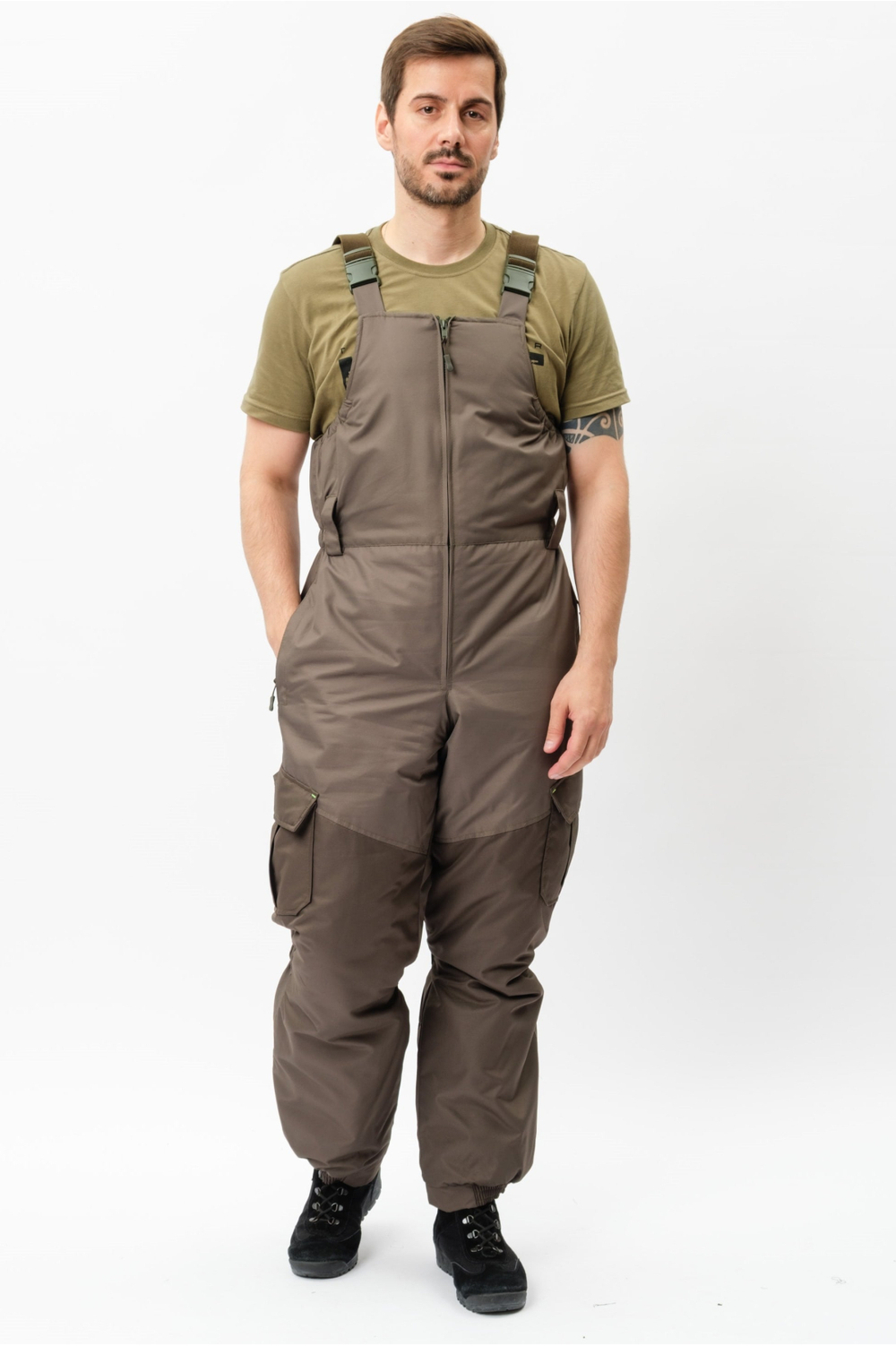 Зимний мужской костюм Onerus Горный -15 (Таслан, флис) Хаки