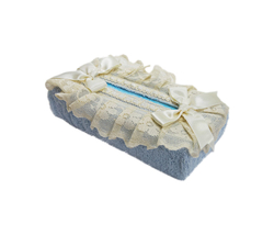 Салфетница для бумажных полотенец 12х24 Old Florence Buratto голубая  Италия