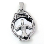 Амулет Тленность бытия Скелет, смотрящийся в зеркало