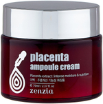 Крем для лица Jigott Zenzia Placenta Ampoule Cream Фитоплацента соевых бобов (100 ppm) 70 мл
