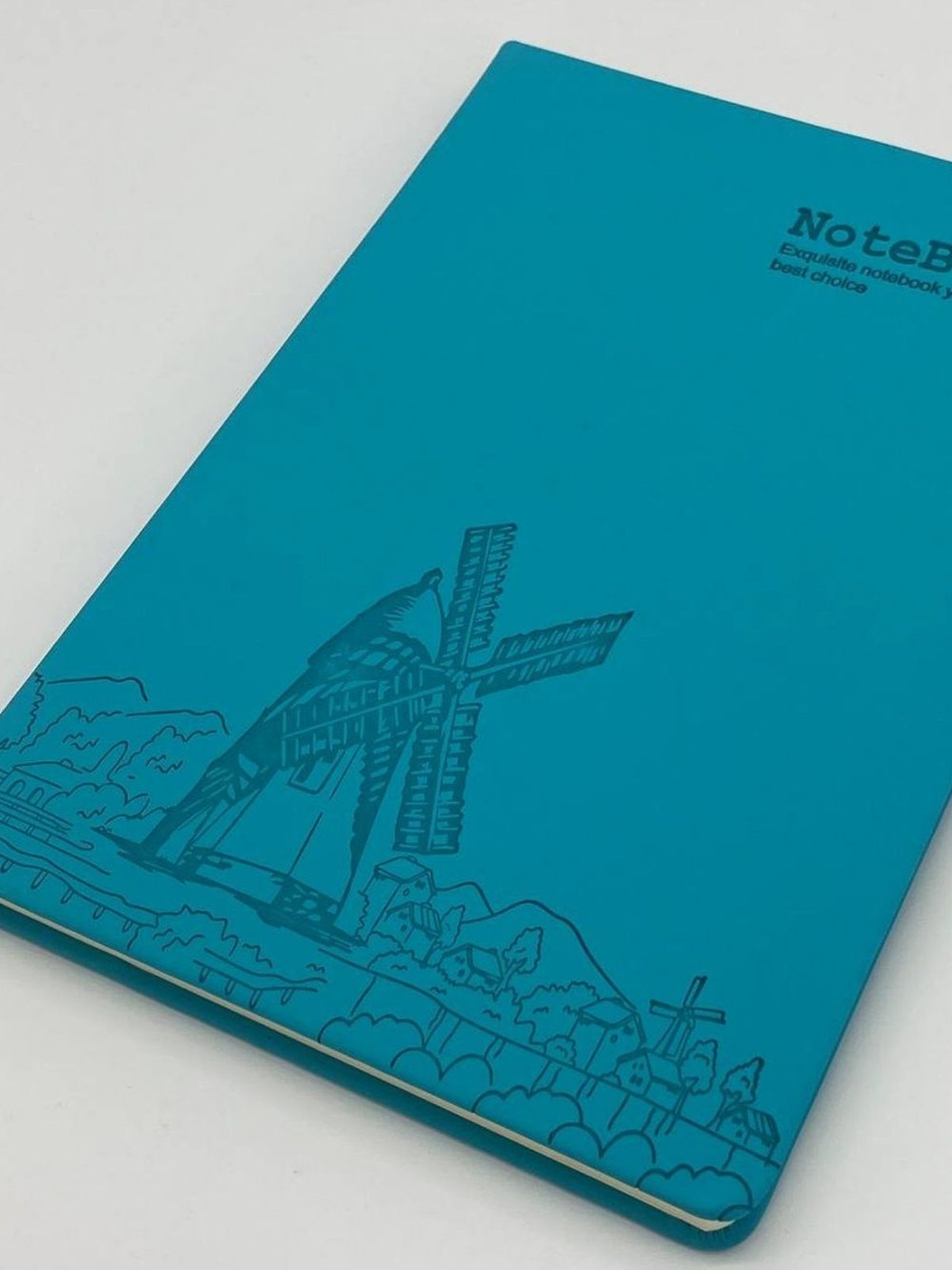 Блокнот 112 л. В5 25*17,5 см лин. морской волны  (7674-17)