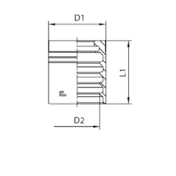 Муфта DN 38 2SN NEW