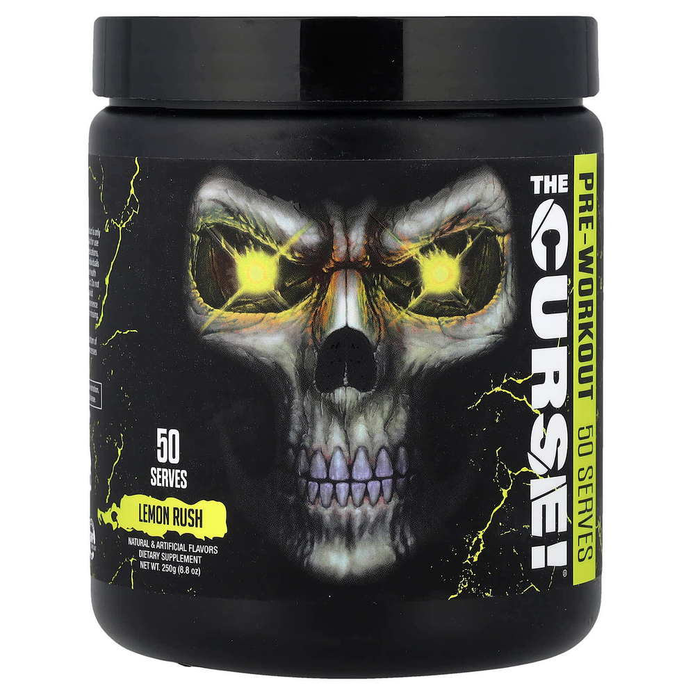 JNX Sports, The Curse! ®, предтренировочный комплекс, лимонная специя, 250 г (8,8 унции)