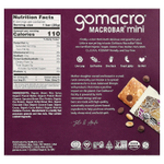 GoMacro, MacroBar® мини, арахисовая паста и шоколадная крошка, 8 батончиков по 25 г (0,9 унции)