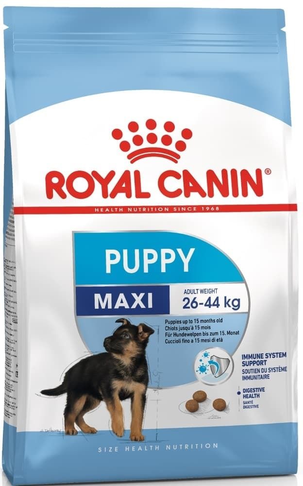 Сухой корм Royal Canin MAXI Puppy для щенков крупных пород до 15 месяцев (26-44кг), пакет 3кг Сухой корм Royal Canin MAXI Puppy для щенков крупных пород до 15 месяцев (26-44кг), пакет 3кг