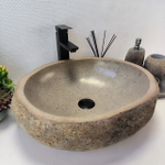 Раковина из речного камня RS-63879 (51*44*15) 0123