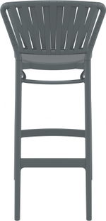 Стул пластиковый барный Siesta Contract Portofino, темно-серый