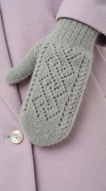 Варежки В036-03 серый