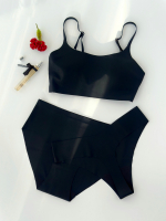 Стринги бесшовные цвет ЧЕРНЫЙ, размер XL