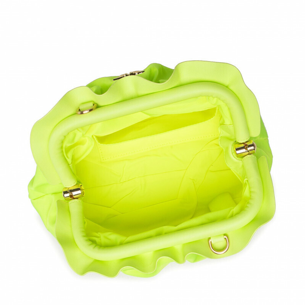 MINI CHAIN CLUTCH BAG FRAIMED – giallo