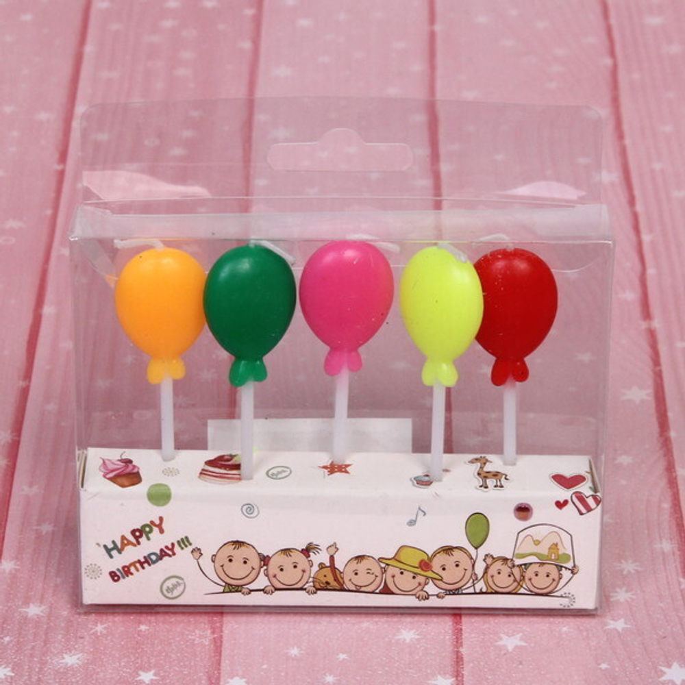 Свечи для торта «Воздушные шарики»
