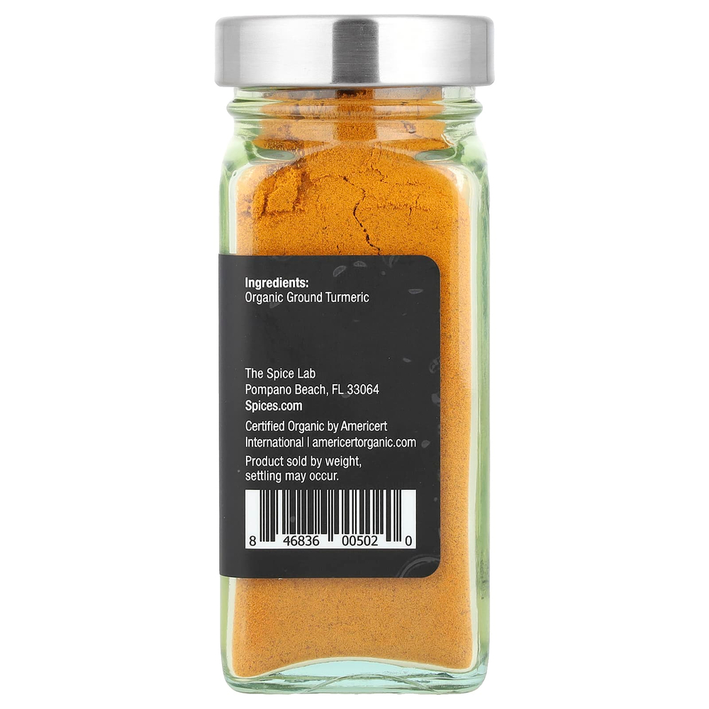 The Spice Lab, органическая молотая куркума, 53 г (1,9 унции)