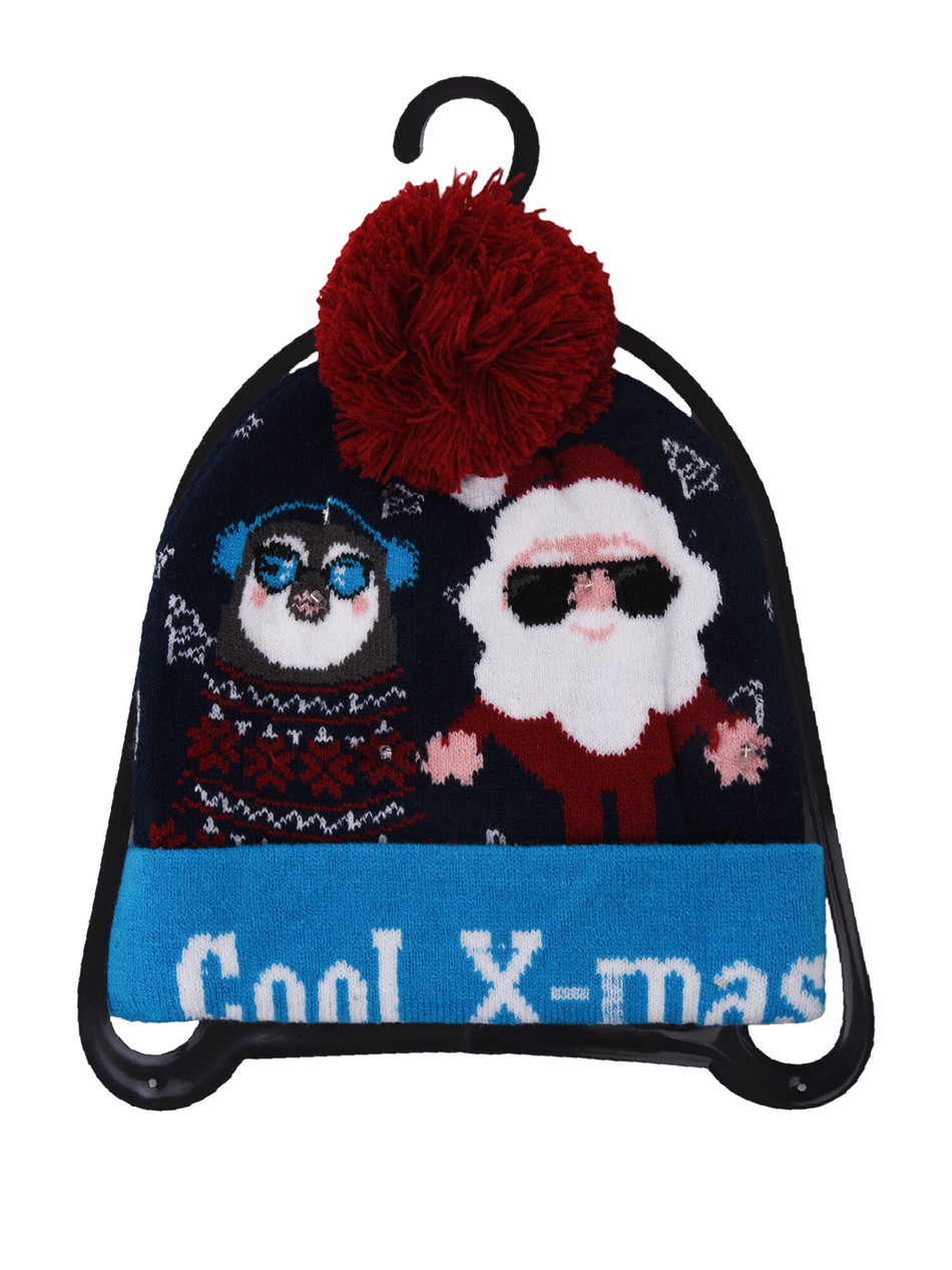 Шапка новогодняя со светодиодными лампочками