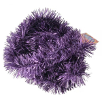 Мишура 6 слоёв 9х200см, матовый фиолетовый, SYDC23-183