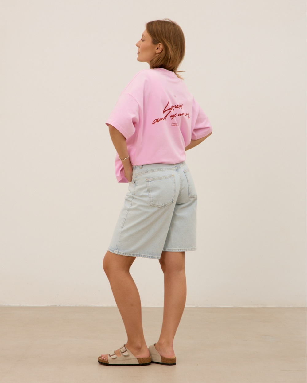 Футболка "Влюбленные и мечтатели", розовая