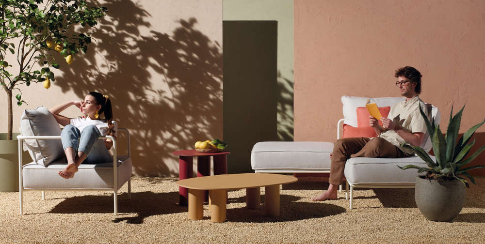 Столик ламинированный кофейный Scab Design Hyppo, охра