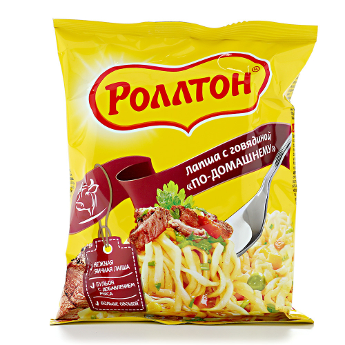 Ролтон Лапша с Говядиной По-Домашнему 85гр