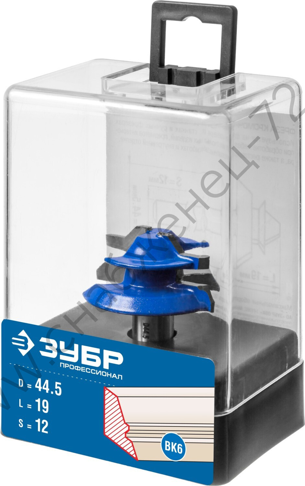 ЗУБР 44,5x21мм, фреза кромочная для углового сращивания